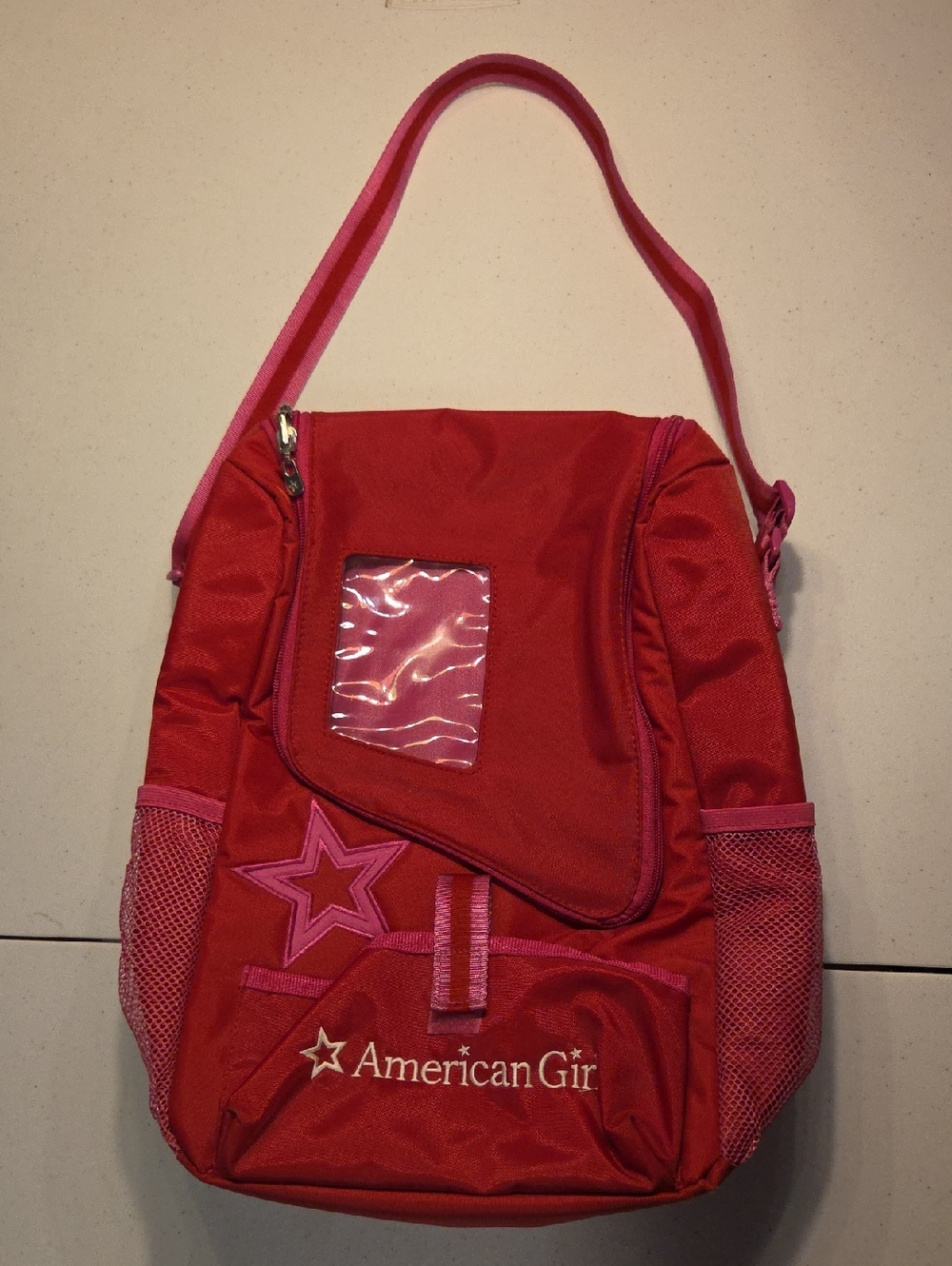 American Girl Red and Pink Star Shoulder Bag